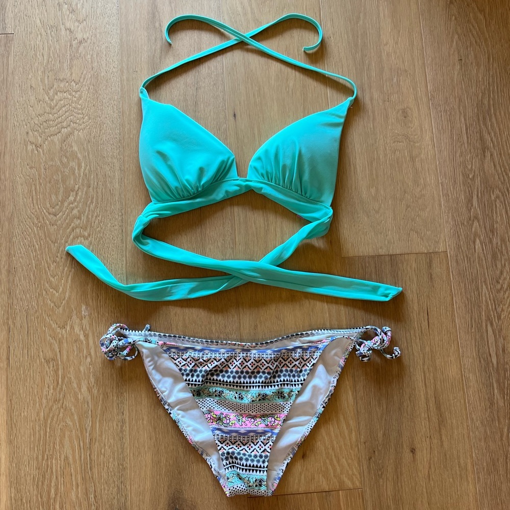 Victoria’s Secret green halter top bikini